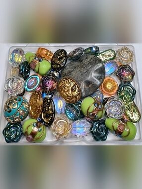 Glass Focal Bead Loose Mix